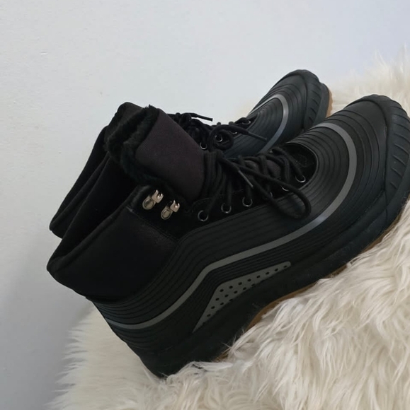 Ulogu Waterproof Black Leather Winter Unisex Snow Booties Size 13 🌴✌️ - Picture 12 of 12